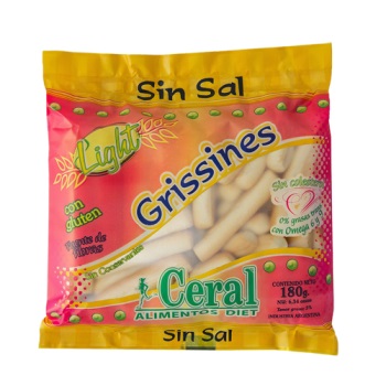 Ceral GRISINES SIN SAL 180 grs