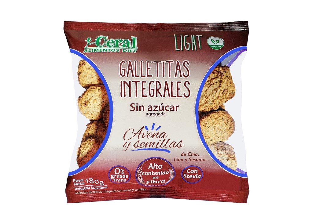 CERAL GALLETITAS INTEG AVENA Y SEMILLAS 180 GRS