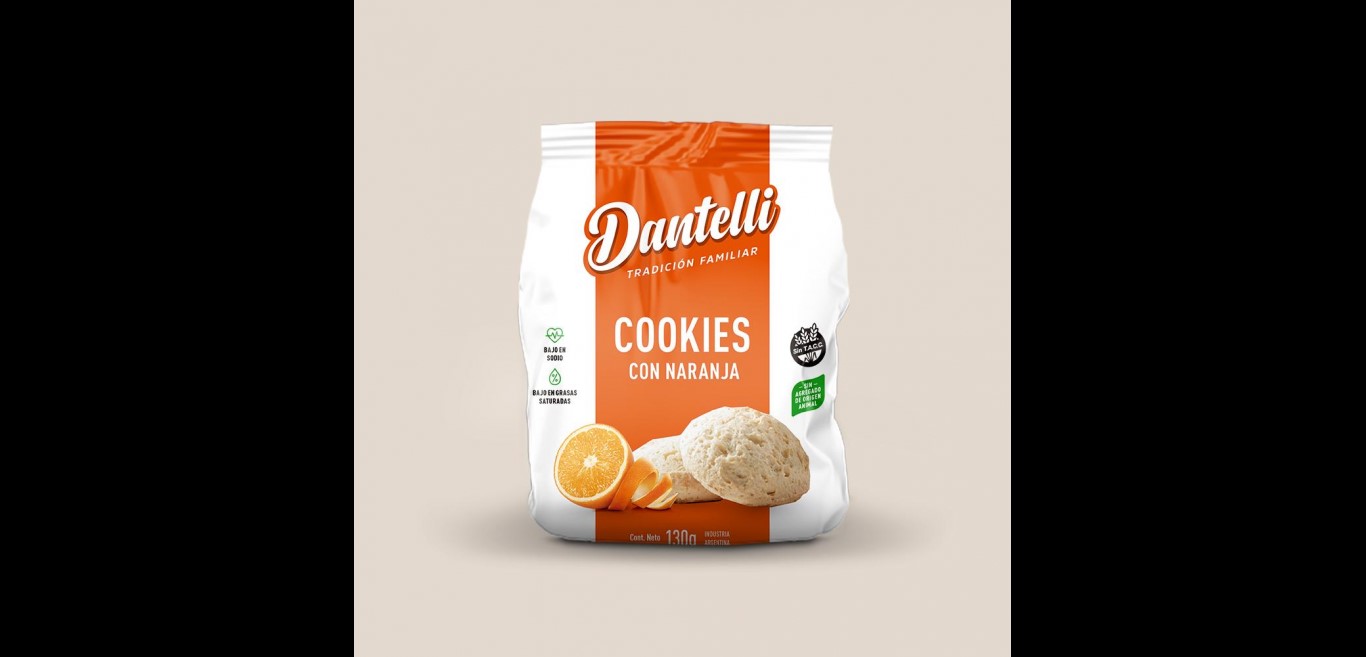 DANTELLI COOKIES DE NARANJA 130 GRS