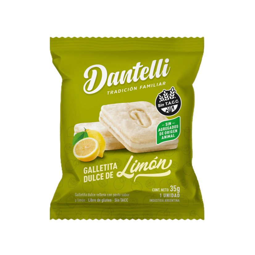 DANTELLI GALLETITAS DE LIMON 12 UNID