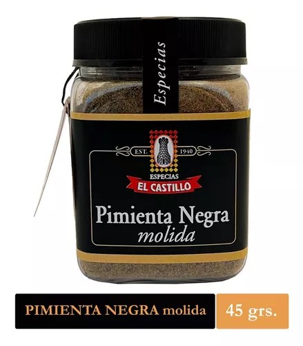 EL CASTILLO PIMIENTA NEGRA MOLIDA 175 GRS