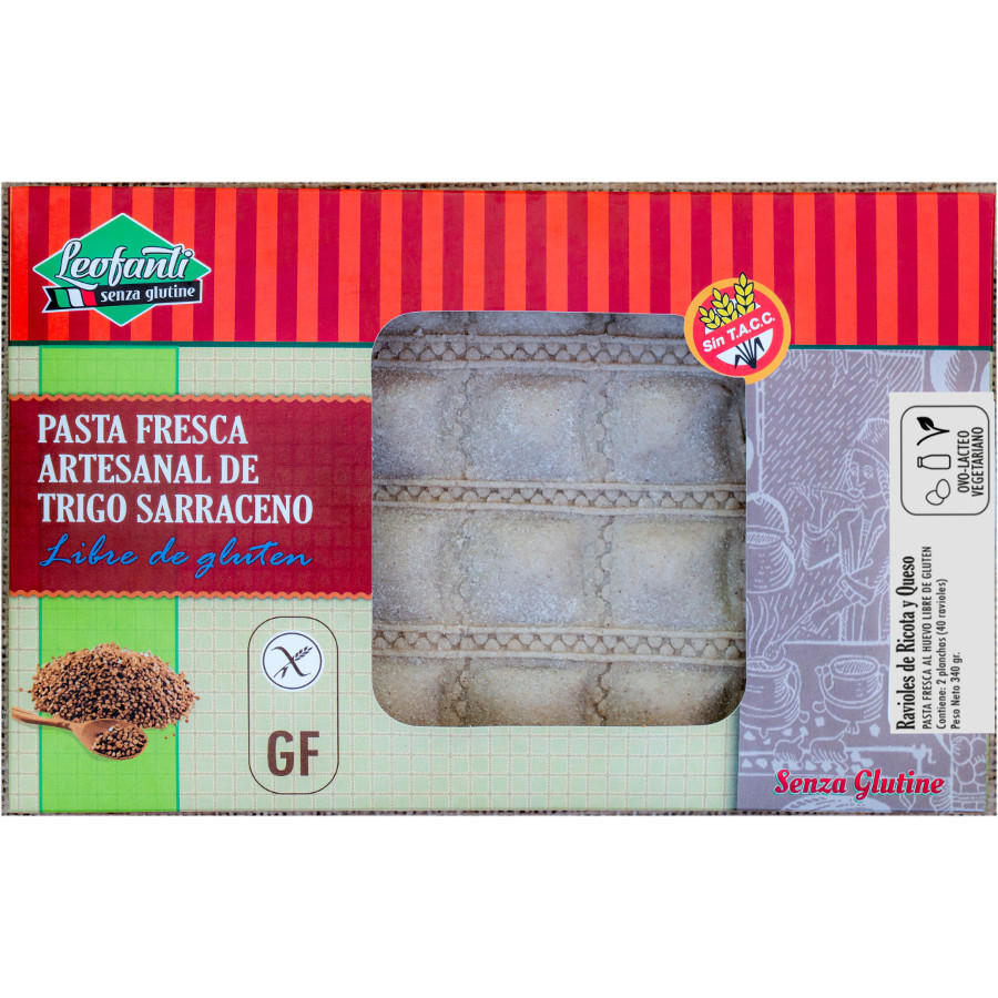 LEOFANTI RAVIOLES RICOTA Y QUESO 360 GRS