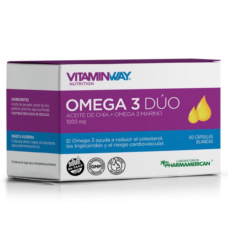 VITAMINWAY OMEGA DUO 60 CAPS