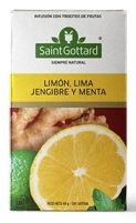 SAINT GOTTARD LIMON, LIMA, JENGIBRE Y MENTA 20 saq