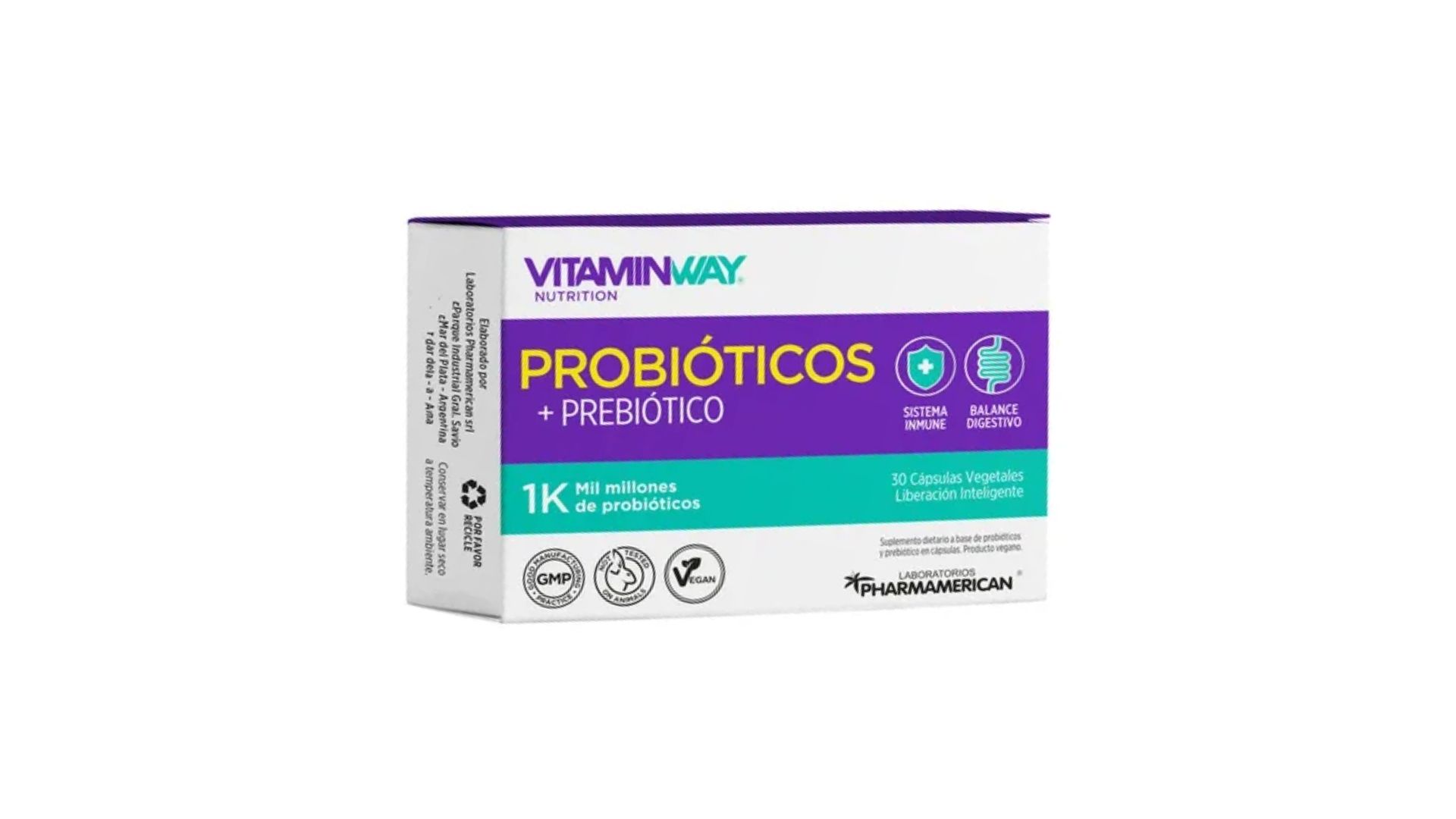 VITAMINWAY PROBIOTICOS + PREBIOTICOS 1K 30 CAPS