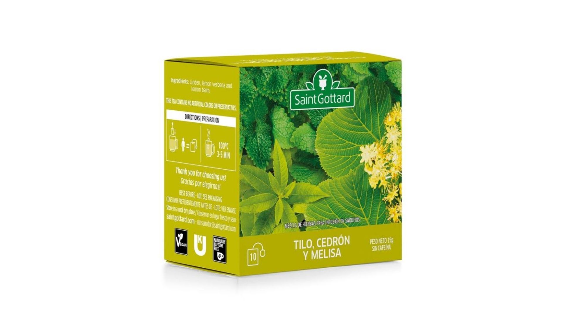 SAINT GOTTARD TILO, CEDRON Y MELISA 10 SAQ