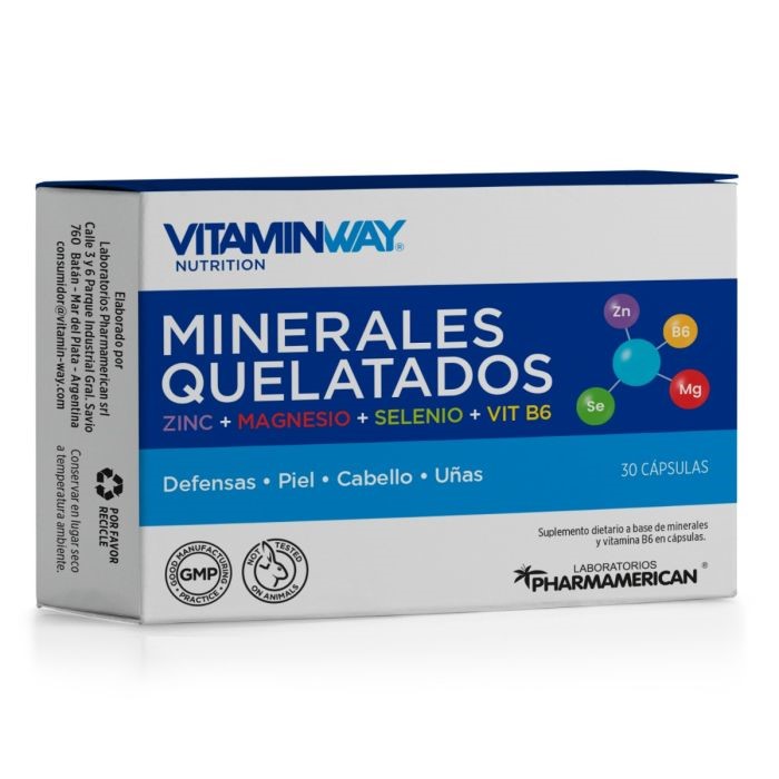 VITAMINWAY MINERALES QUELATADOS 30 CAPS