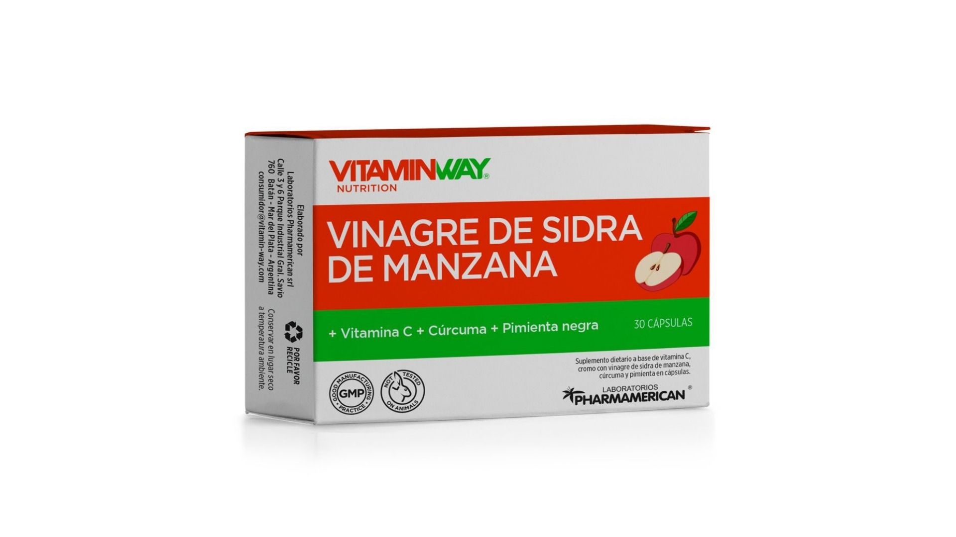VITAMINWAY VINAGRE DE MANZANA 30 CAPS
