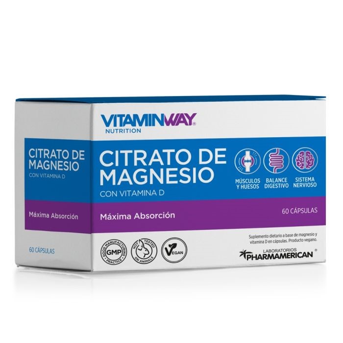 VITAMINWAY CITRATO DE MAGNESIO 60 CAPS