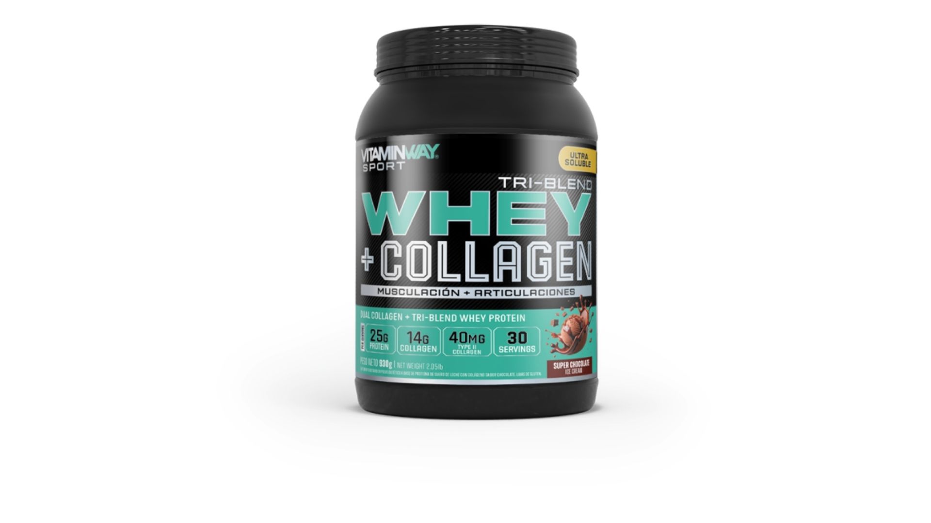 VITAMINWAY TRI BLEND WHEY COLLAGEN VAINILLA COOKIE 900 GRS