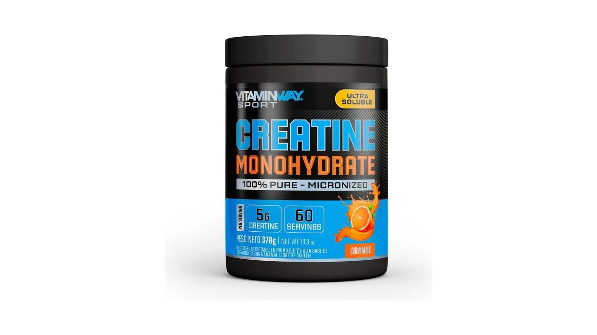 VITAMINWAY CREATINA MONOHIDRATO SABOR NARANJA 300 GRS