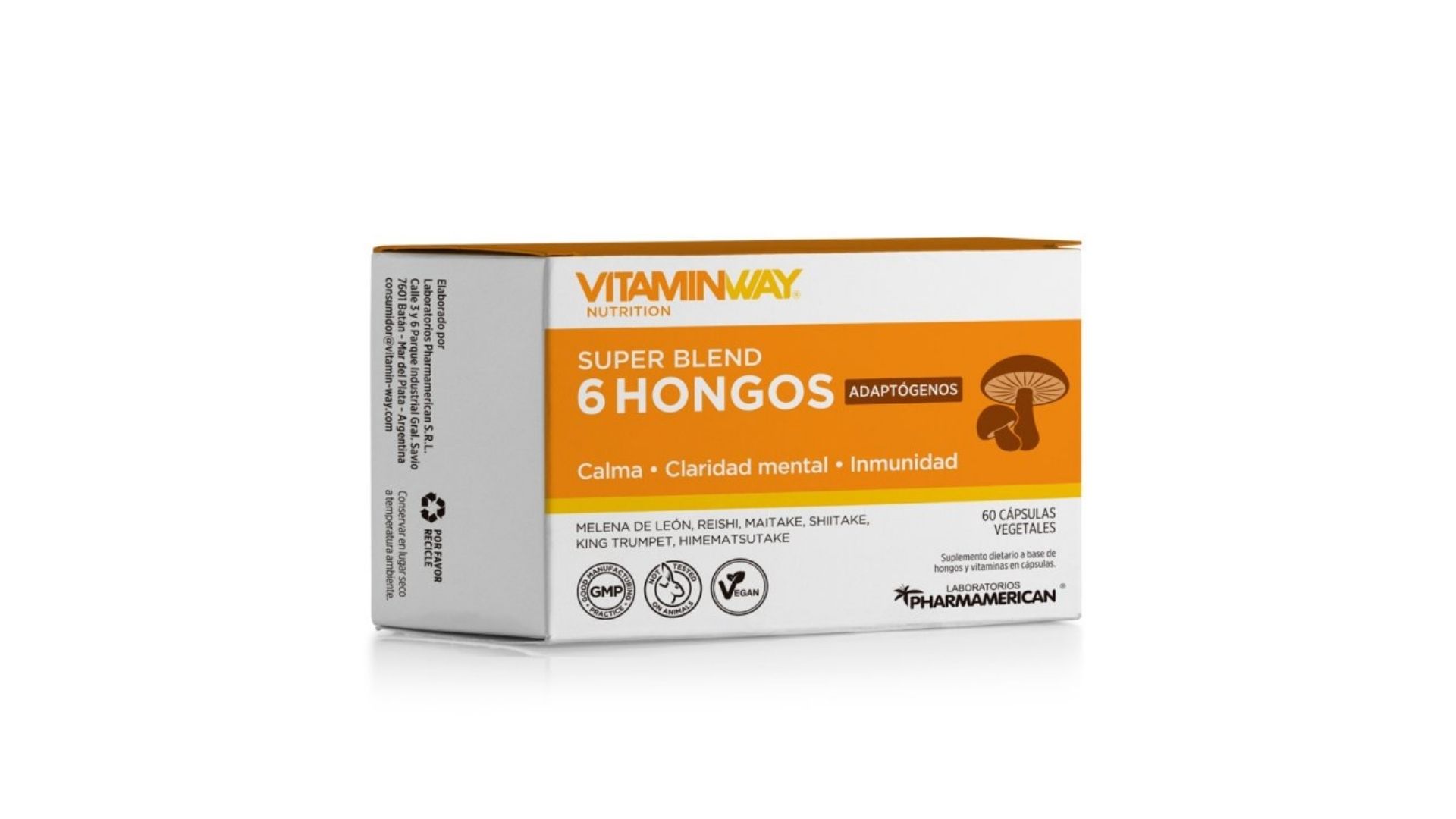 VITAMINWAY SUPER BLEND 6 HONGOS 60 CAPS