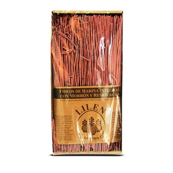 Lilen FIDEOS H. INTEGRAL CON MORRON Y REMOLACHA 500 grs