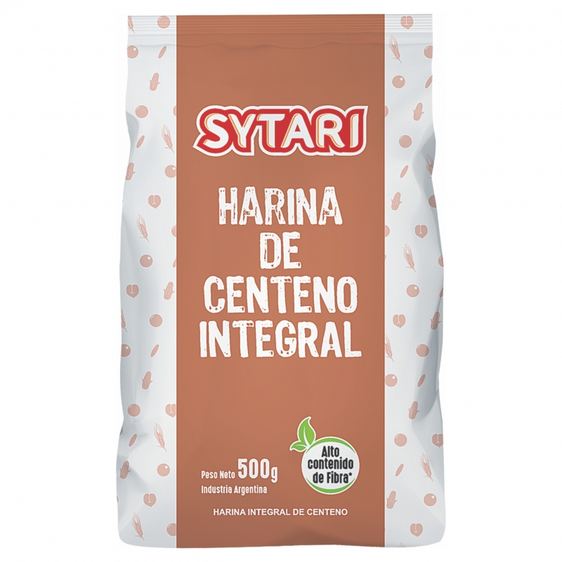 SYTARI HARINA DE CENTENO INTEG 500 GRS
