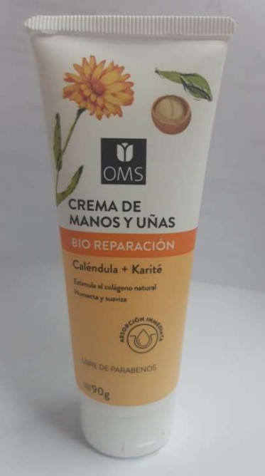 OMS CREMA DE MANOS Y UÑAS BIOREP 90 GRS