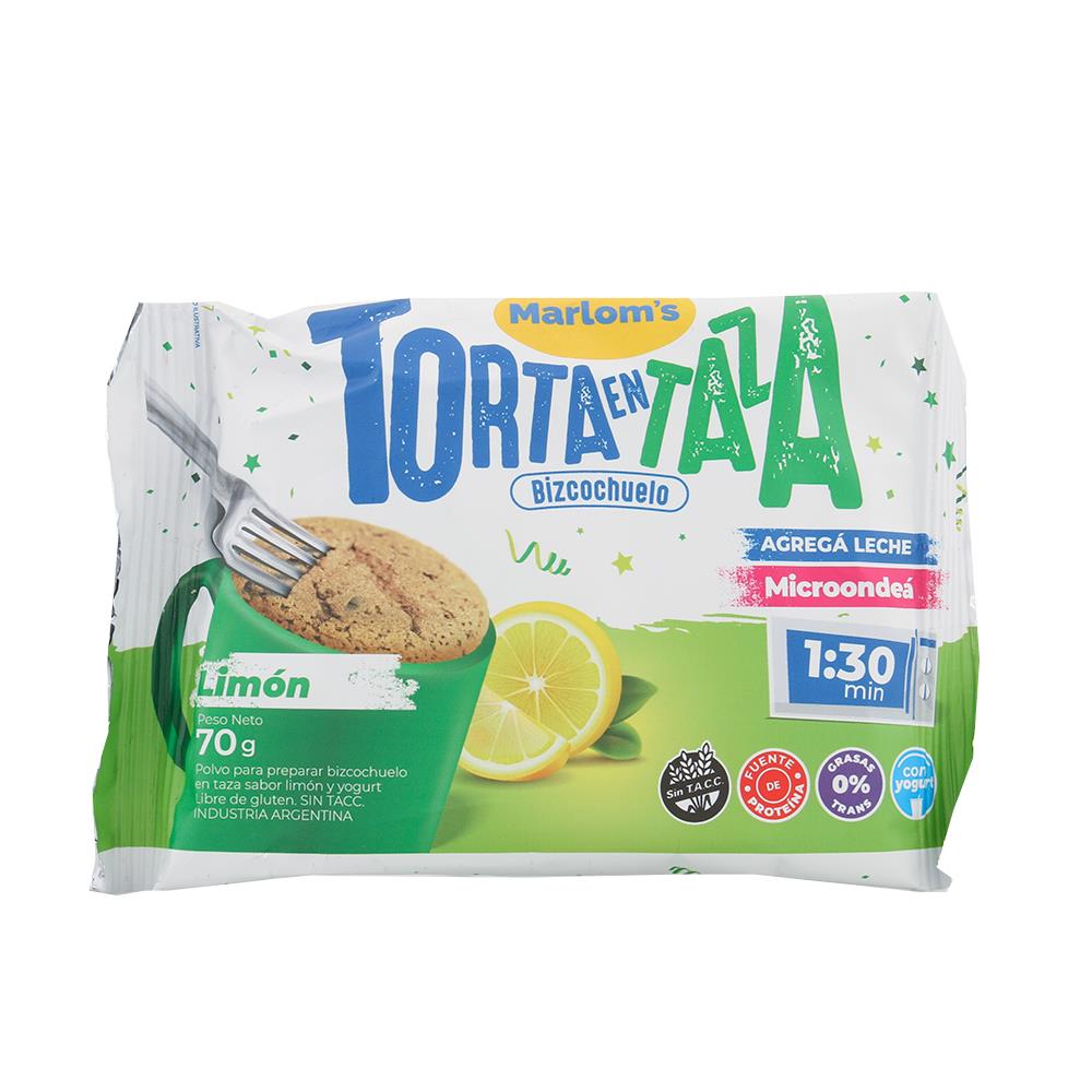 MARLOM'S TORTA EN TAZA LIMON 70 GRS
