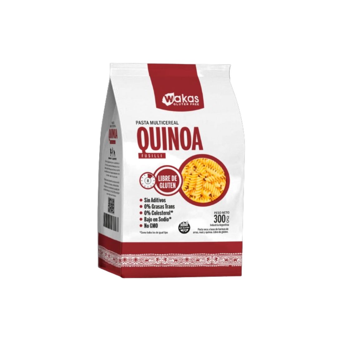 Wakas FUSILLI MULTICEREAL CON QUINOA SOBRE 300 grs