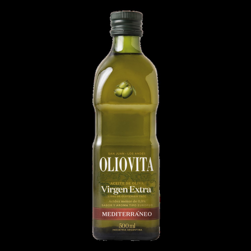 OLIOVITA ACEITE DE OLIVA MEDITERRANEO EXTRA VIRGEN VIDRIO 500 ML