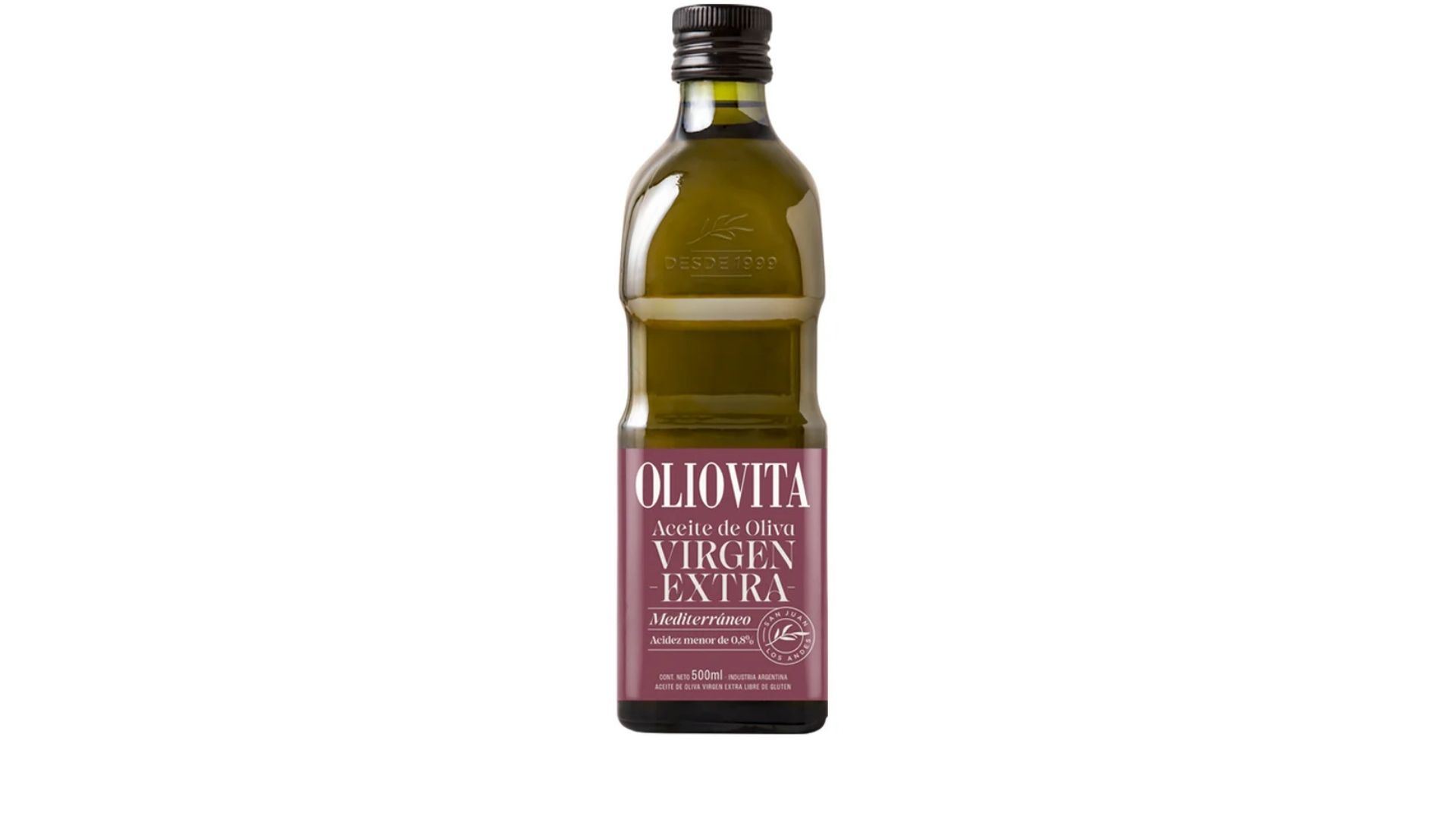 OLIOVITA ACEITE DE OLIVA MEDITERRANEO EXTRA VIRGEN VIDRIO 500 ML