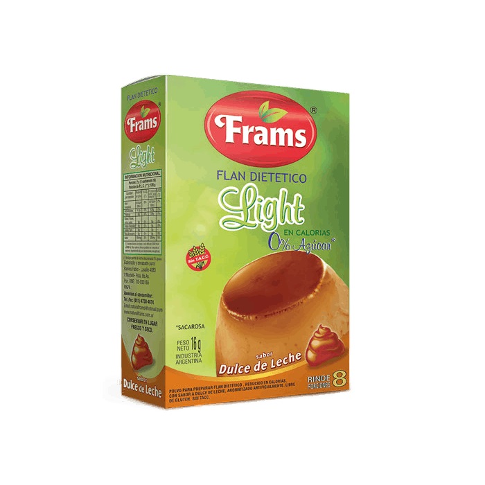 NATURAL FRAMS FLAN DULCE DE LECHE 16 GRS