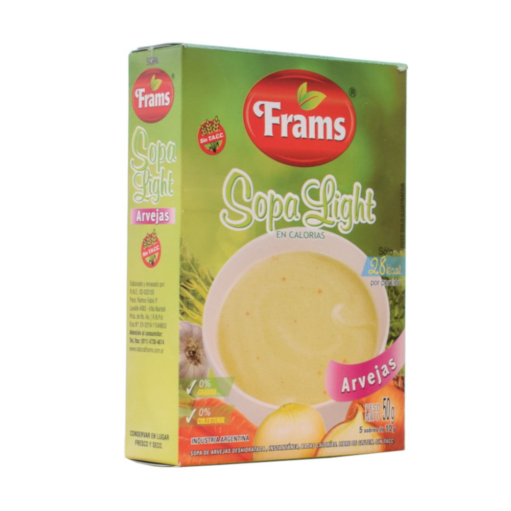 NATURAL FRAMS SOPA DE ARVEJAS 50 GRS