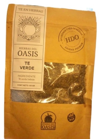 HIERBAS DEL OASIS TE VERDE ZIPLOC 100 GRS