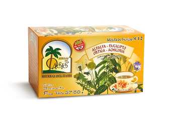Hierbas Del Oasis MEZCLA Nº 12 ANTIDIABETICO 25 saq.