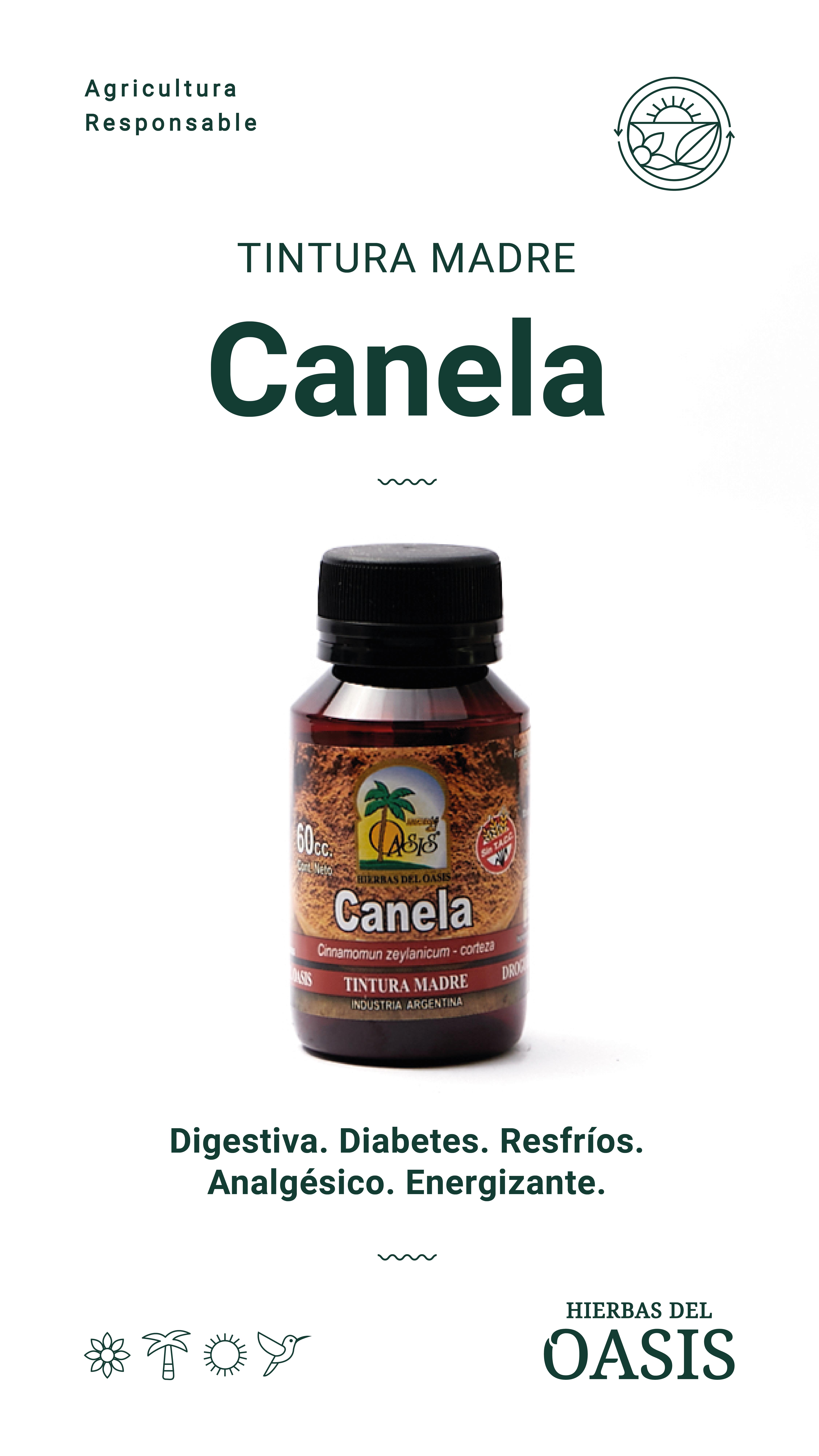 Hierbas Del Oasis CANELA 60 cc