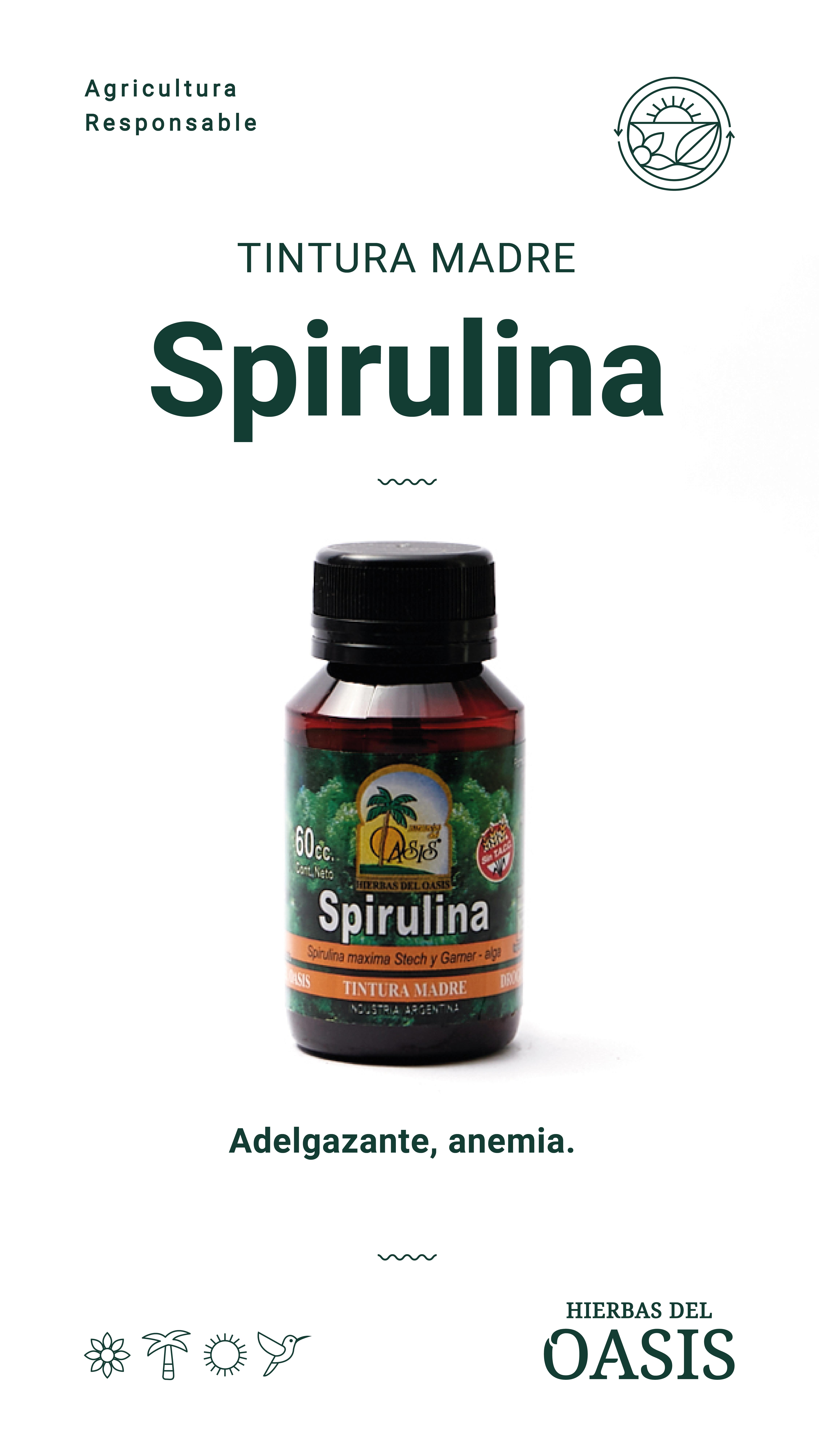 Hierbas Del Oasis SPIRULINA 60 cc