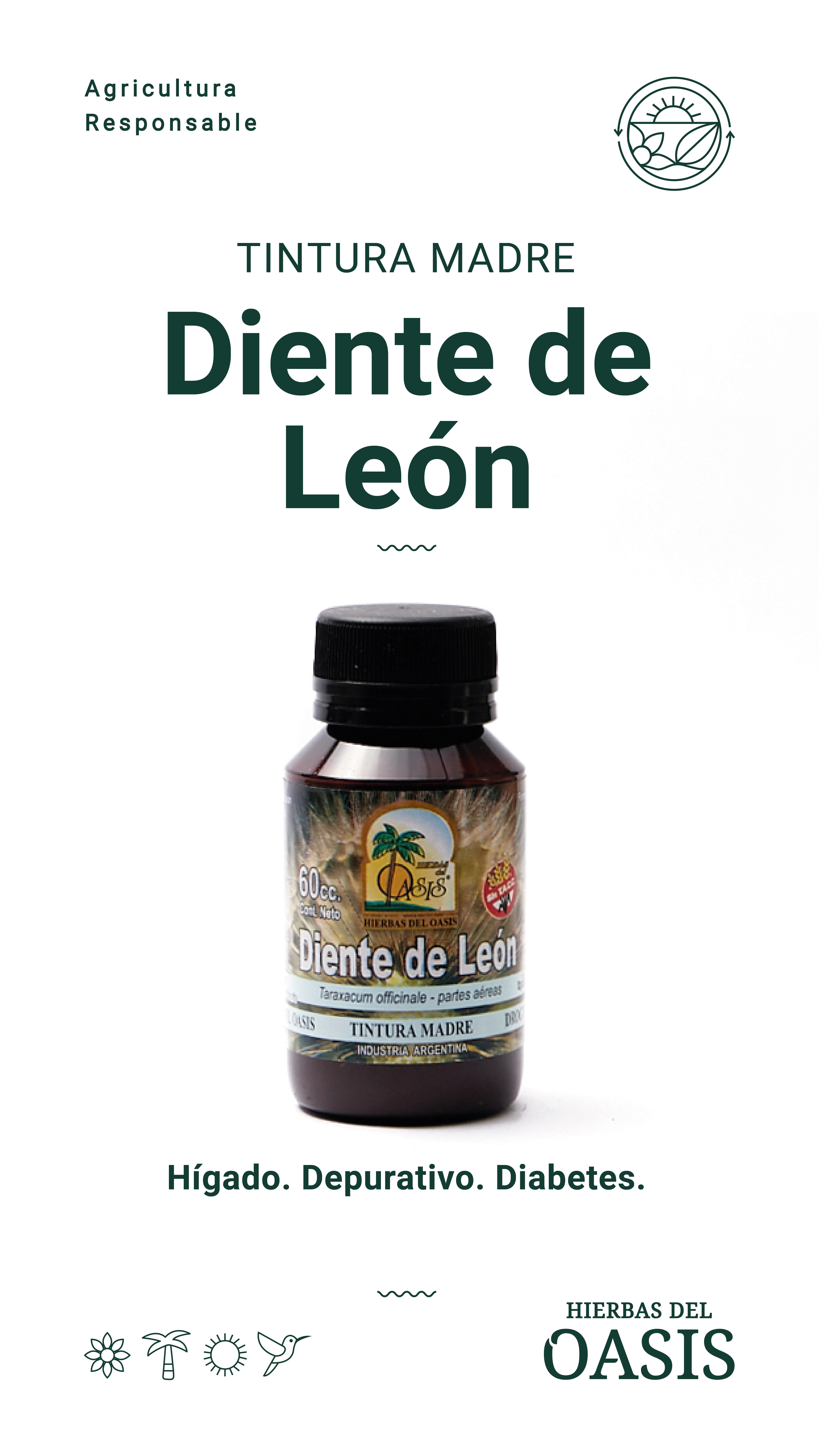 Hierbas Del Oasis DIENTE DE LEON 60 cc