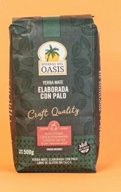 HIERBAS DEL OASIS YERBA MATE PREMIUM ILUST 500 GRS