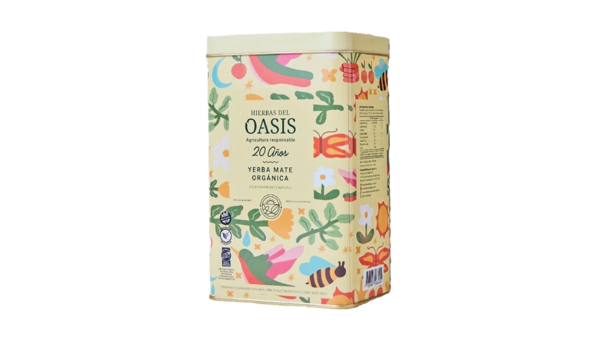 HIERBAS DEL OASIS YERBA ORGANICA ILUST 500 GRS