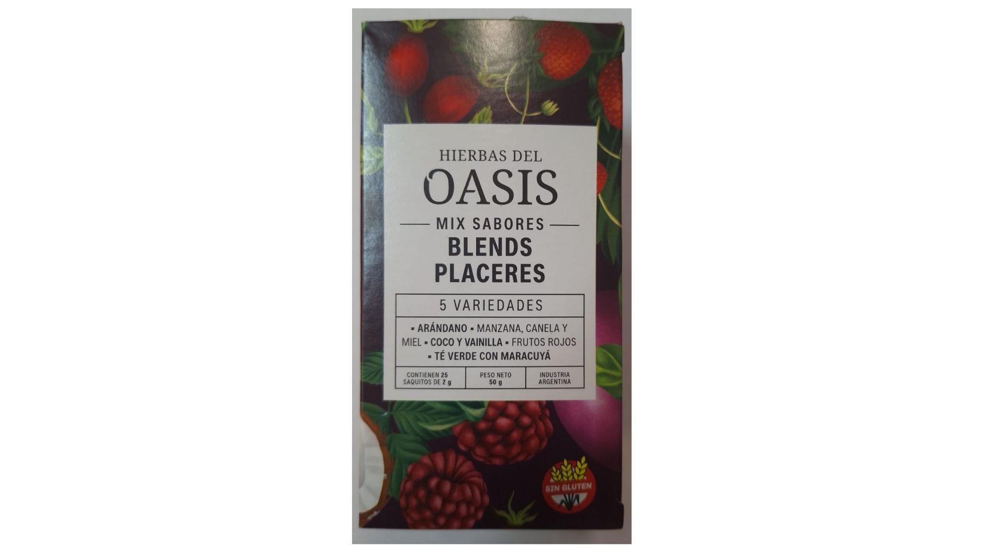 HIERBAS DEL OASIS MIX SABORES BLENDS PLACERES 25 SAQ