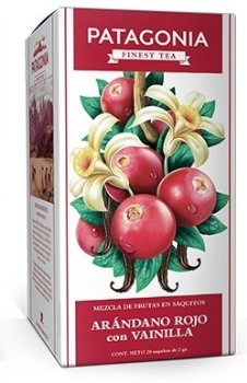 Patagonia TE ARANDANO CON VAINILLA 20 saq