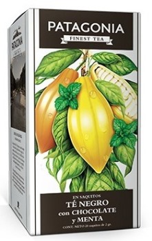 Patagonia TE NEGRO CON CHOCOLATE Y MENTA 20 saq