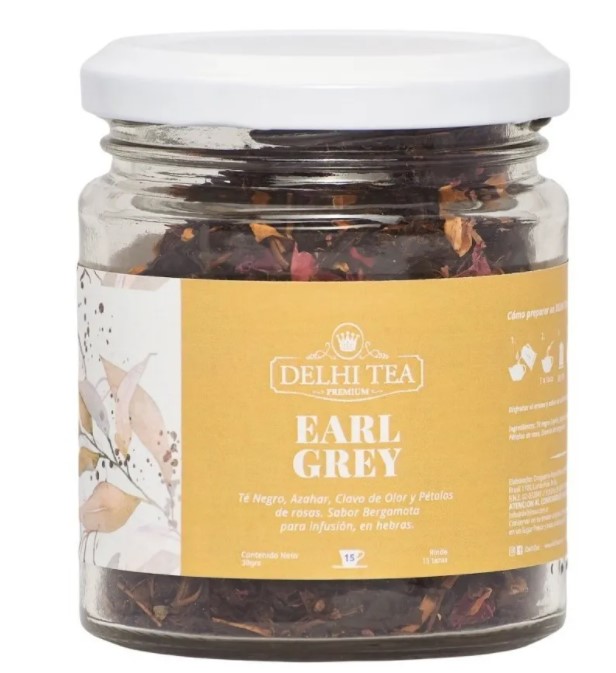 DELHI TEA FRASCO EARLY GREY GRS
