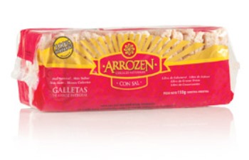 Arrozen GALLETA DE ARROZ CON SAL CUADRADA 110 grs
