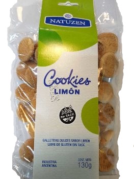 NATUZEN COOKIES LIMON 130 GRS
