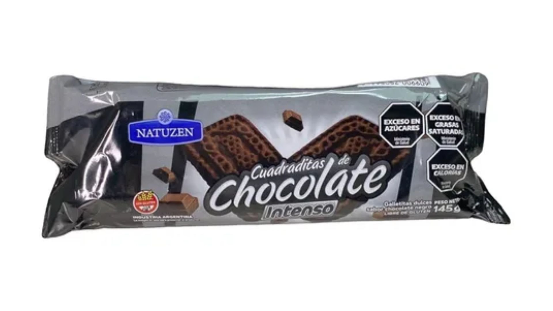 NATUZEN CUADRADADITAS DE CHOCOLATE INTENSO 145 GRS