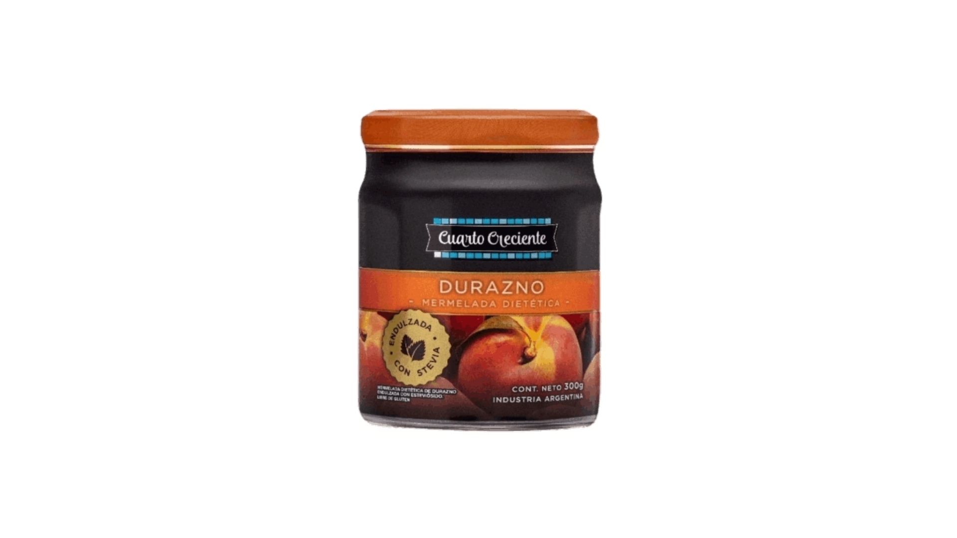 CUARTO CRECIENTE MERMELADA C/STEVIA DURAZNO 280 GRS