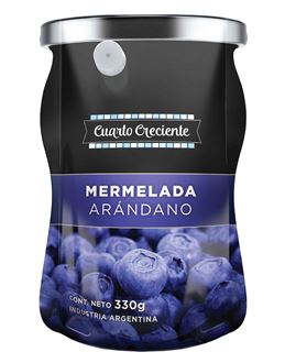 CUARTO CRECIENTE MERMELADA ARANDANO DOYPACK 330 GRS