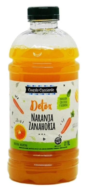 CUARTO CRECIENTE JUGO DETOX ZNH Y NAR 1 LTS