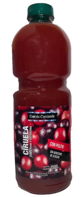 CUARTO CRECIENTE JUGO CIRUELA 1.5 LTS
