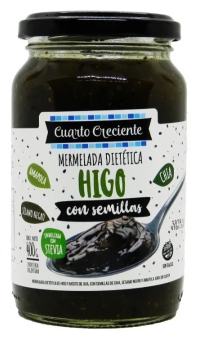 CUARTO CRECIENTE MERMELADA HIGO CON SEMILLAS 400 GRS