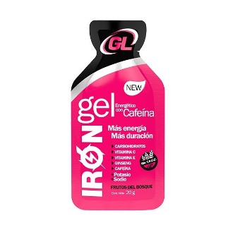 Gentech IRON GEL C/CAFEINA FRUT.DEL BOSQUE 6 unid