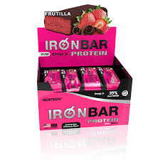 Gentech IRON BAR FRUTILLA 20 unid