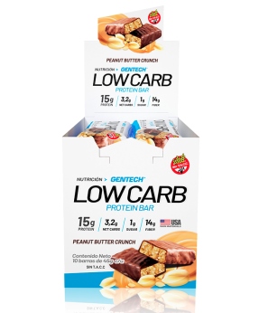 GENTECH LOW CARB PEANUT BUTTER CRUNCH 10 UNID