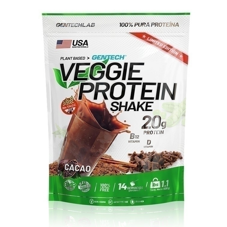 GENTECH PLANT BASED BEB CACAO VEGGIE 500 GRS