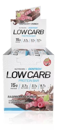 GENTECH LOW CARB RASPBERRY CRUNCH 10 UNID