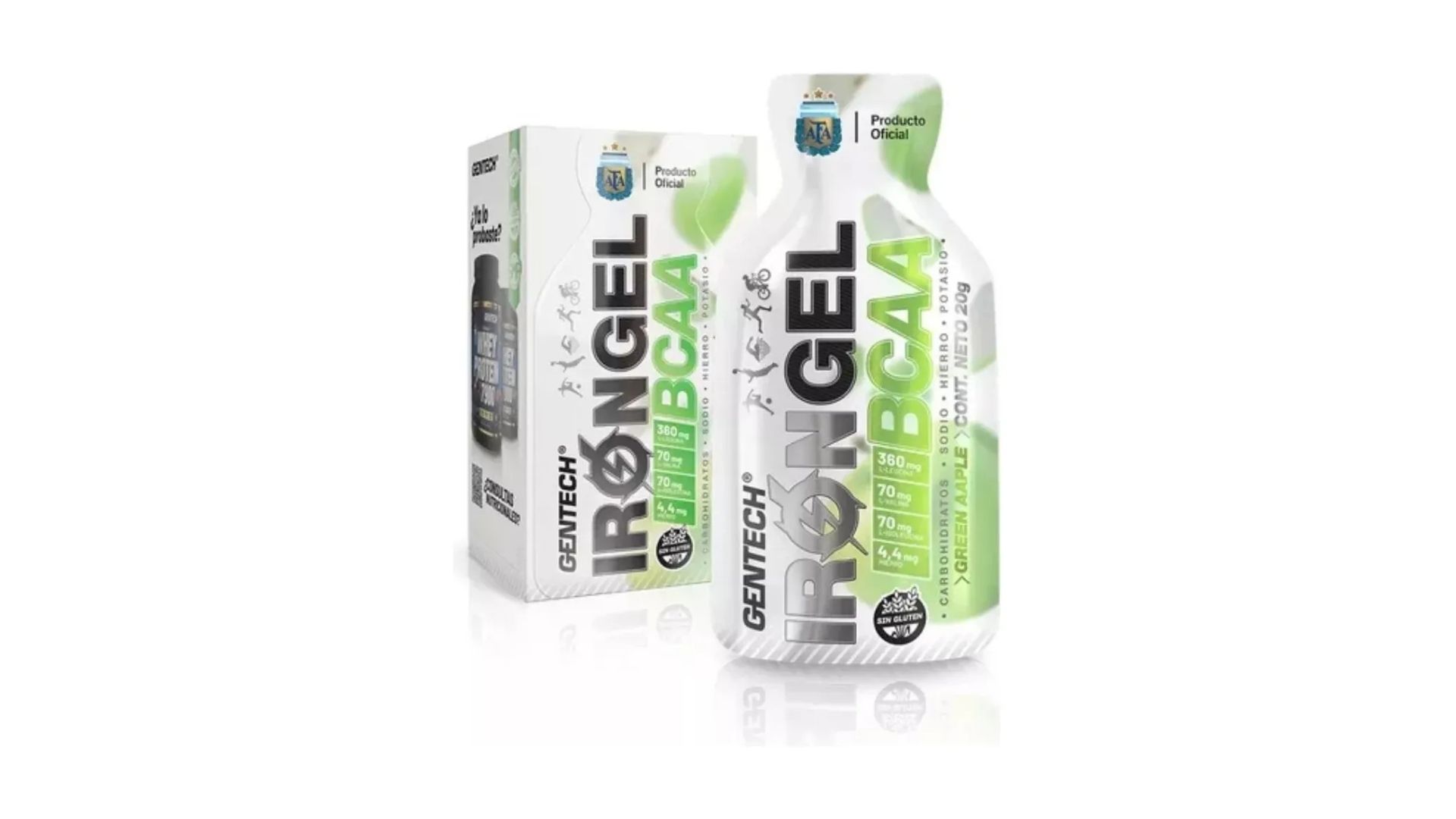 GENTECH IRON GEL BCAA MANZANA 6 SOB